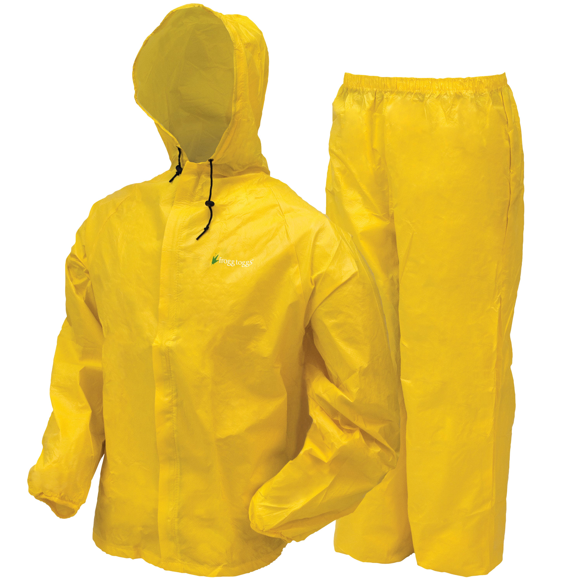 Frogg Toggs Men's Ultra-Lite 2 Jacket and Pants Rain Suit, Bright Yellow, 2XL, Model# UL12104-08XX